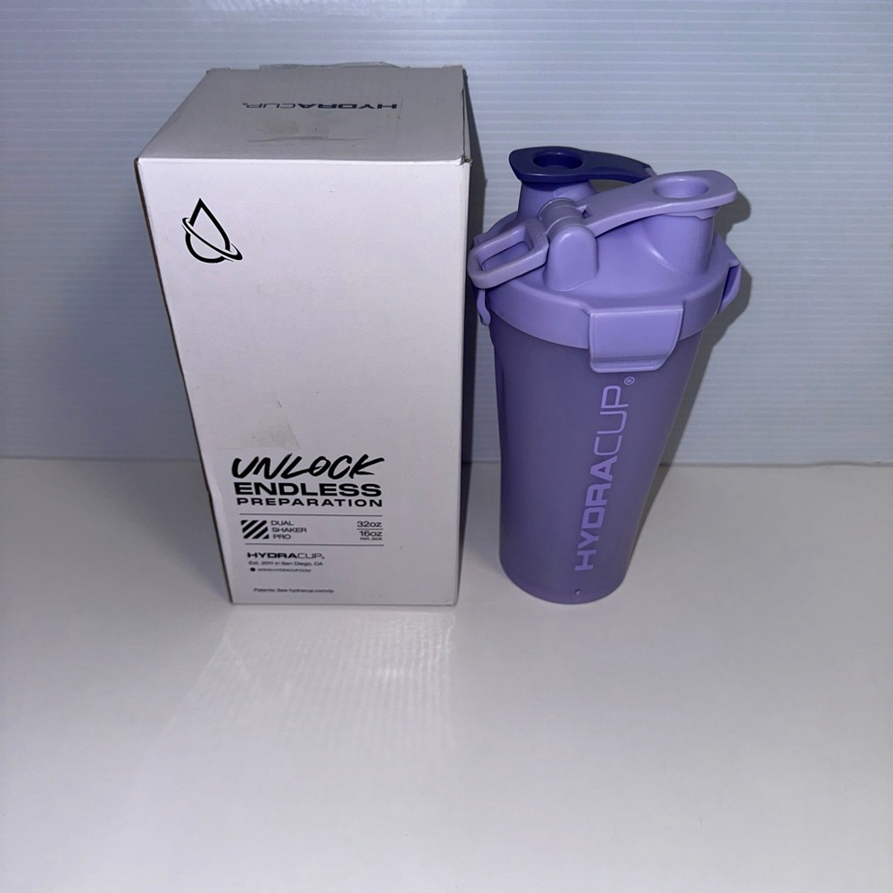 HYDRACUP Water Bottle Shaker One Size Purple NEW in Box Unisex Sports Equipment - Picture 1 of 8